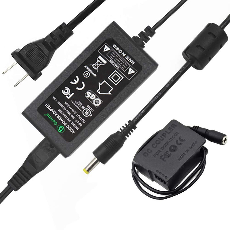 Gonine DMW-DCC8 DMW-AC8 AC Power Adapter DC Coupler Charger Kit, DMW-BLC12 Battery Replacement for Panasonic Lumix DMC-FZ2500 FZ1000 FZ300 FZ200 G85 GX8 G7 G6 G5 GH2 DC-G90 G95 Cameras.