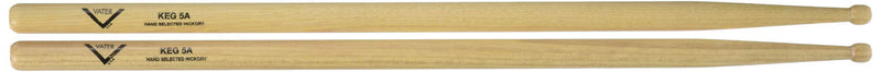 Vater 5A Keg Wood Tip Hickory Drumsticks, Pair