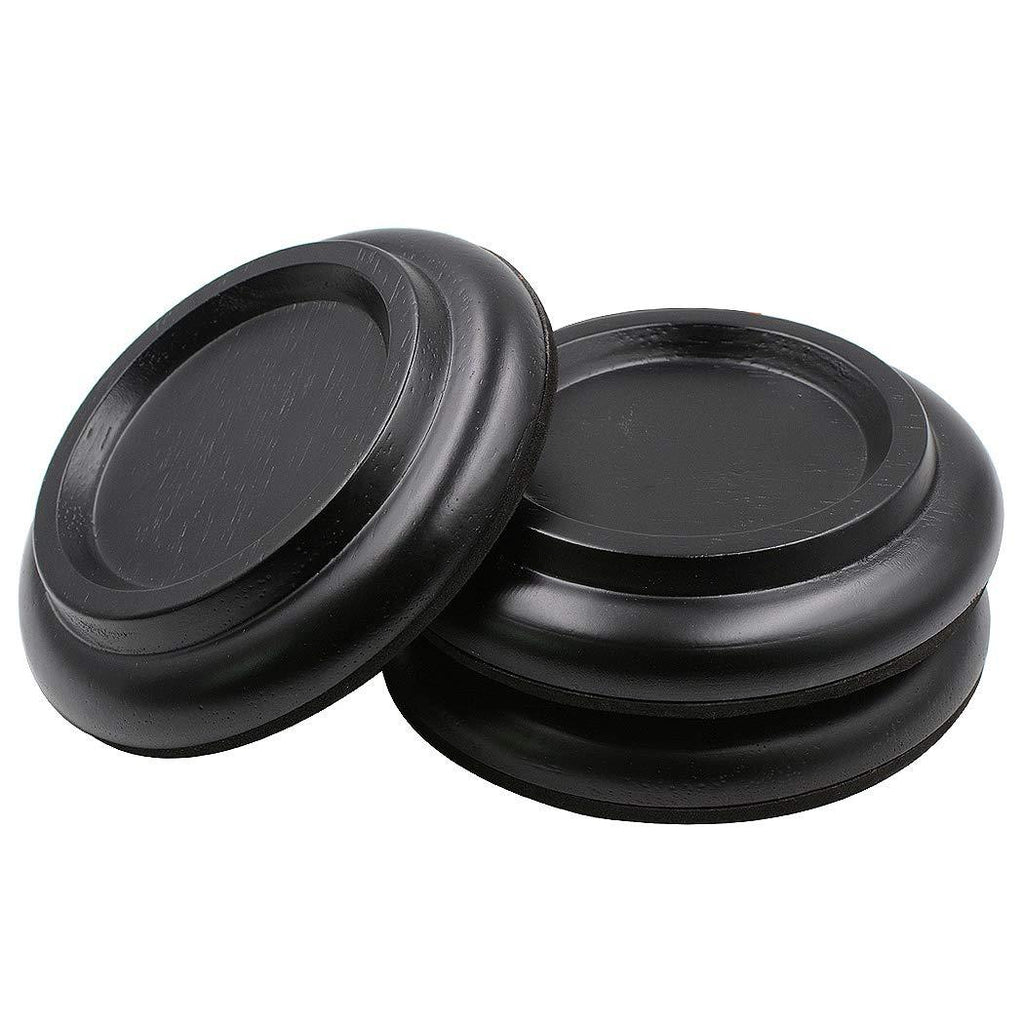 Piano Caster Cups Grand Piano Caster Cups Wood coasters Cups Piano Caster Pads for Grand Piano Wood Black