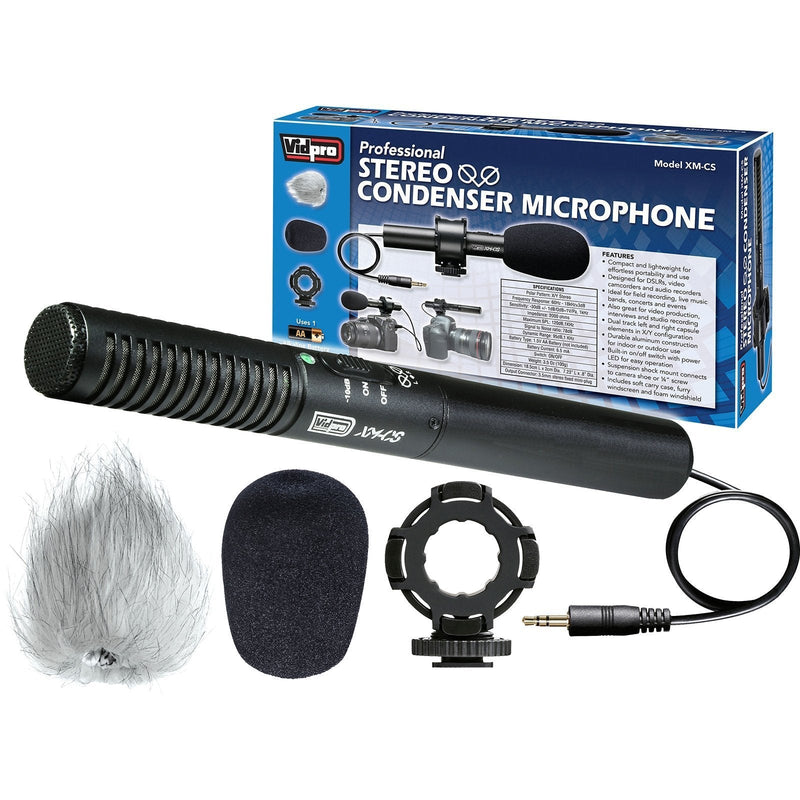VidPro XM-CS Condenser Stereo XY Microphone Kit