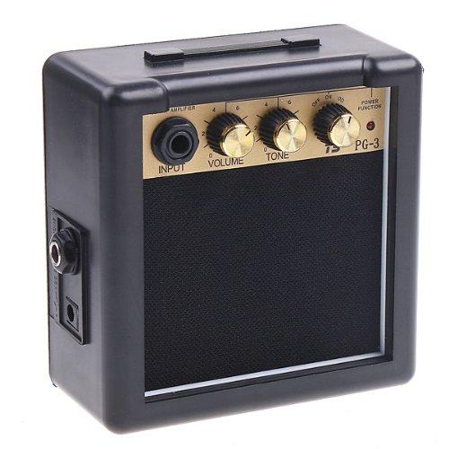 [AUSTRALIA] - ammoon Mini Guitar Bass Ukulele Ukelele Amp Amplifier Speaker (Black) Black 