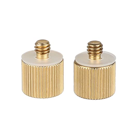 CAMVATE 3/8" -16 Female to 1/4"-20 Male Tripod Thread Reducer Adapter for Tripod(2 Pieses) - 1233