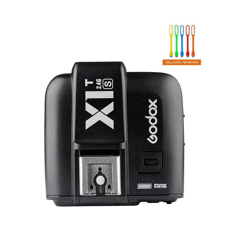 Godox X1T-S TTL HSS 1/8000s 2.4G Wireless Remote Flash Trigger Transmitter Compatible for Sony Cameras with MI Shoe with CONXTRUE USB LED