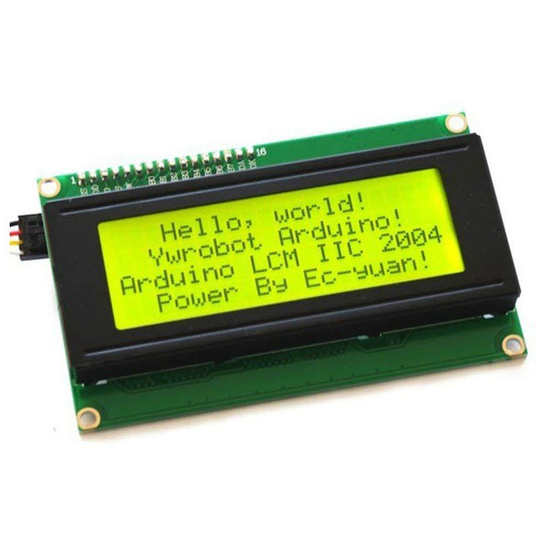 HiLetgo 2004 20X4 LCD Display LCD Screen Serial with IIC I2C Adapter Yellow Green Color LCD for Arduino Raspberry Pi