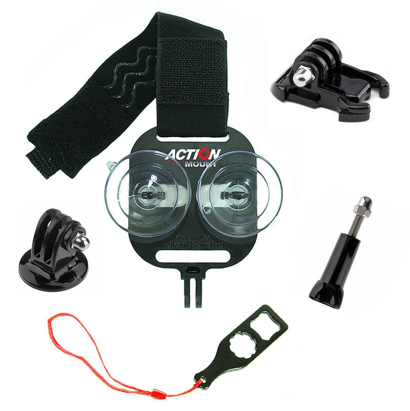 Action Mount - Universal Smartphone Mount Set Add-On for Video. Attach to Any Sport Camera Mount for Use with Phone While Hunting & Fishing. (Action Mount Setup) Action Mount Setup