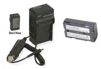 Battery + Charger for Panasonic CGR-D120, Panasonic CGR-D120A PV-DBP8, Panasonic PV-DBP8A, Panasonic AG-DVC7