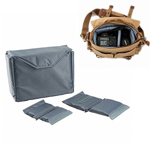 G-raphy Camera Case Bag DLSR SLR Insert Case Portable Inner Bag Waterproof Shockproof for Mirrorless Cameras, Lenses, Nikon, Canon, Sony,Panisonic and etc Large Blue