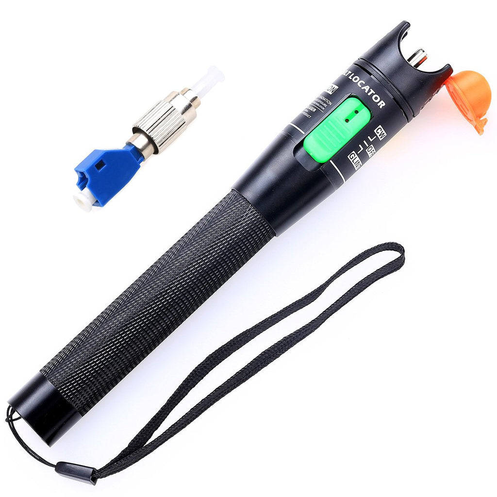 Aluminium Alloy Visual Fault Locator Fiber Optic Cable Tester VFL Test for FC,SC ST LC Adapter