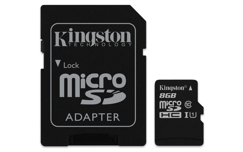 Kingston Digital 8GB Micro SDHC UHS-I Class 10 Industrial Temp Card with SD Adapter (SDCIT/8GB) microSDHC with SD Adapter