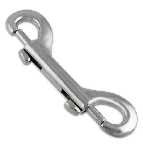 Enkay - ProTool Double Ended Snap Hook, (Nickel Plated), (3 1/2 Inches) Length Overall (4-Pack)
