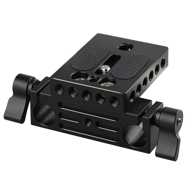 [AUSTRALIA] - CAMVATE Camera Baseplate with 15mm Railblock for DSLR Rig 15mm Rod Rail Support System - 1236 