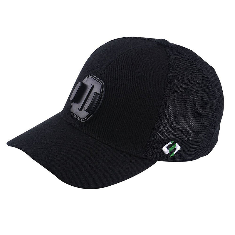 [AUSTRALIA] - Smatree Baseball Hat Mount Mesh Cap Compatible with Gopro Hero 10/9/8/7/6/5/ 5 Session/4/3+/3/2/1/DJI OSMO Action Cameras (L 58-60cm) Black 