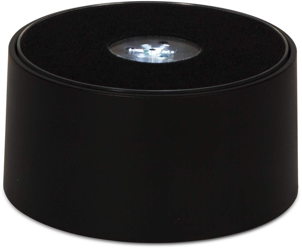 Pavilion- Black Illuminated LED Turntable Display for Swarovski Crystal Collectibles 3.25 Inch