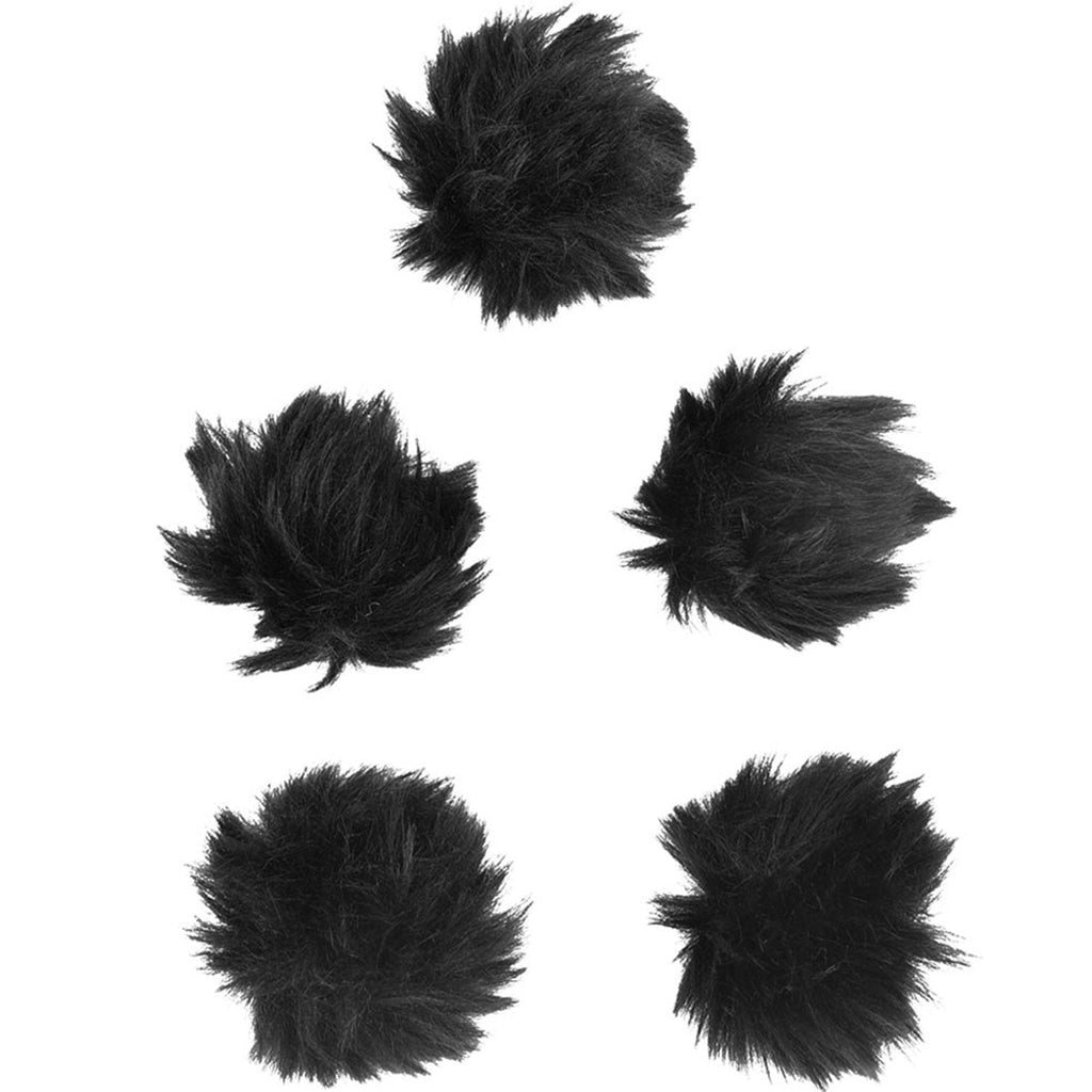 eBoot 5 Pack Furry Outdoor Microphone Windscreen Muff for Most Lavalier Microphones