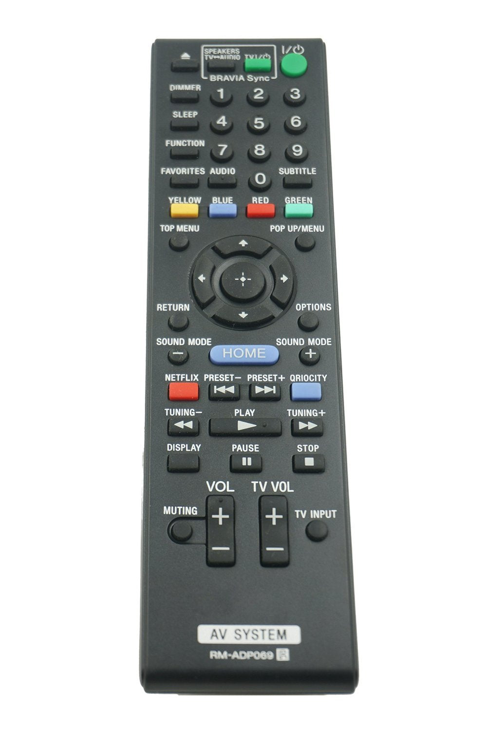 RM-ADP069 Replacement Remote Control for Sony AV System BDV-N790W BDV-T57 BDV-E580 BDV-T58 HBD-T79 HBD-E3100 HBD-E280