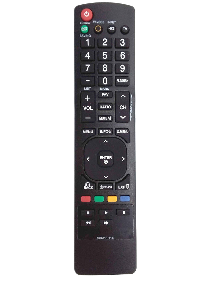 AKB72915206 Replaced Remote fit for LG TV 55LD520UAAUSWLUR 32LD450 47LD450 26LE5300 55LD520 19LD350 19LD350UB 19LE5300 22LD350 32LD320H 32LD325H 32LD330H 32LD333H 32LD340H 32LD345H 32LD350