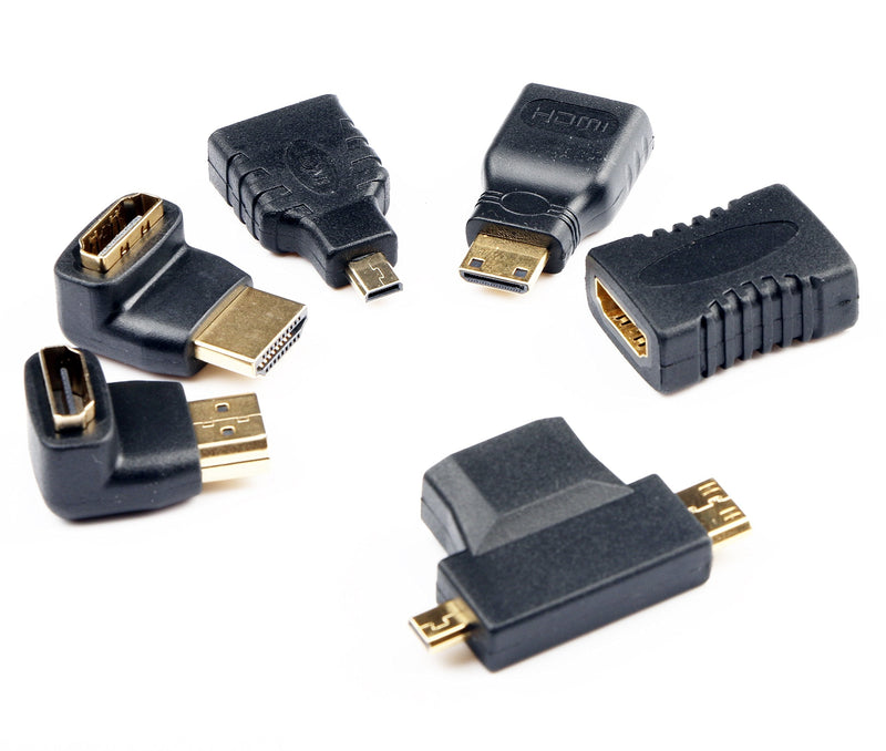 WAWPI Hdmi Cable Adapters 6pack MiniHdmi or Micor Hdmi or Male fmale