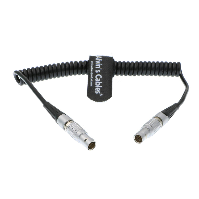 [AUSTRALIA] - Alvin's Cables 5 Pin Male to 5pin Timecode Coiled Cable for Sound Devices ZAXCOM DENECKE XL-LL Straight 5pin 