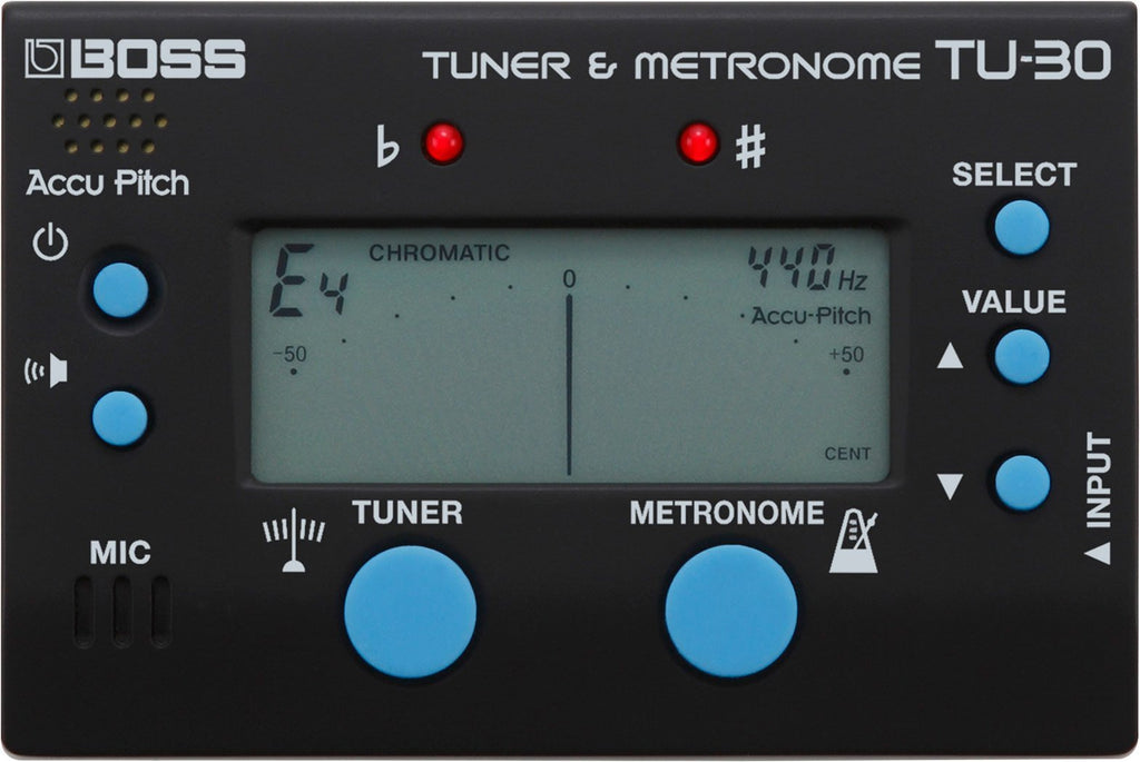 BOSS TU-30 Tuner & Metronome (TU30) Tuner + Metronome