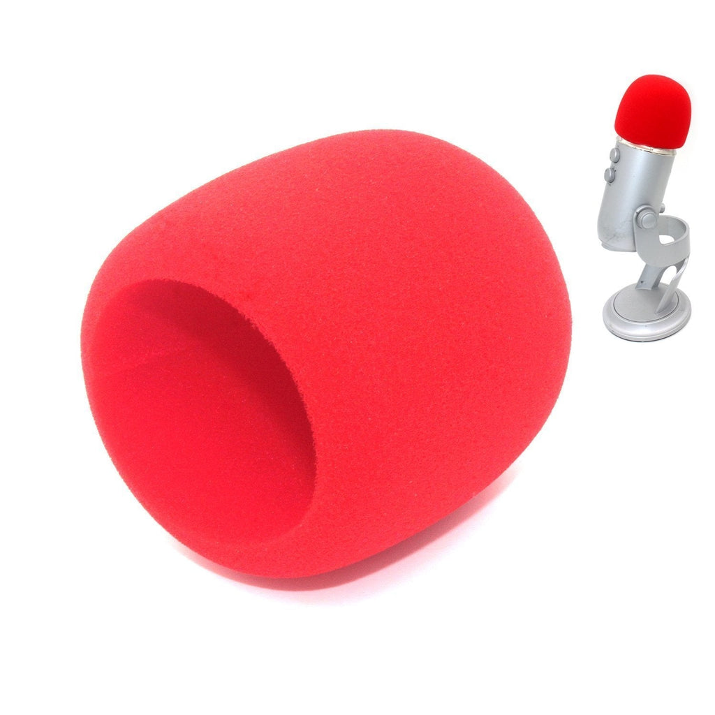 [AUSTRALIA] - ZRAMO Red Foam Windscreen Designed to fit the Blue Yeti, Yeti Pro Condenser Microphone, MXL, Audio Technica, and Other Large Microphones - (red) 