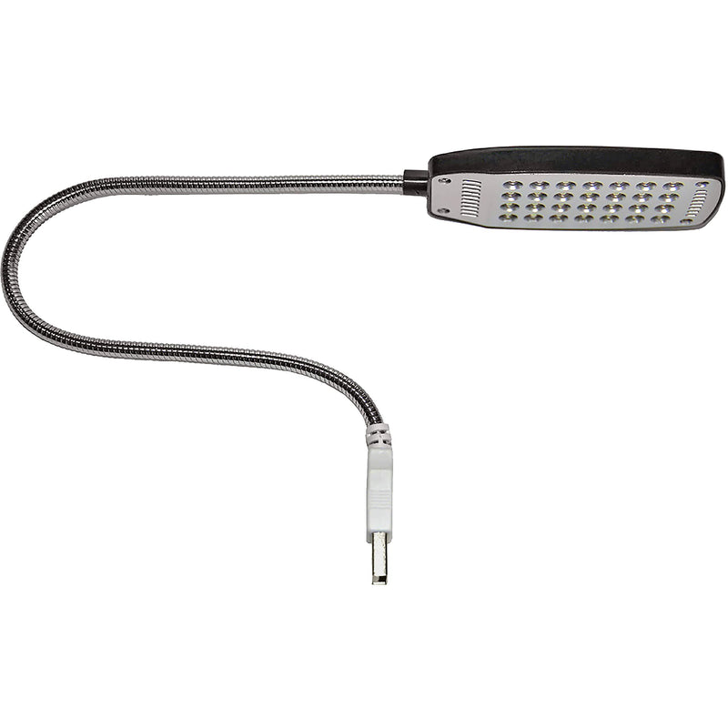 i2 Gear USB Reading Lamp with 28 Bright LED Lights and Flexible Gooseneck for Laptop, Desktop, PC and MAC Computer Keyboard + On / Off Switch (Black)