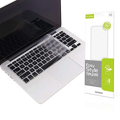 VFENG Premium Ultra Thin Clear Keyboard Cover for 2010-2017 MacBook Air 13 Inch (Model:A1466/A1369) and MacBook Pro 13 15 17 Inch(with or w/Out Retina Display, 2015 or Older Version), US Version Clear For Old MacBook Air 13/Pro 13/15/17