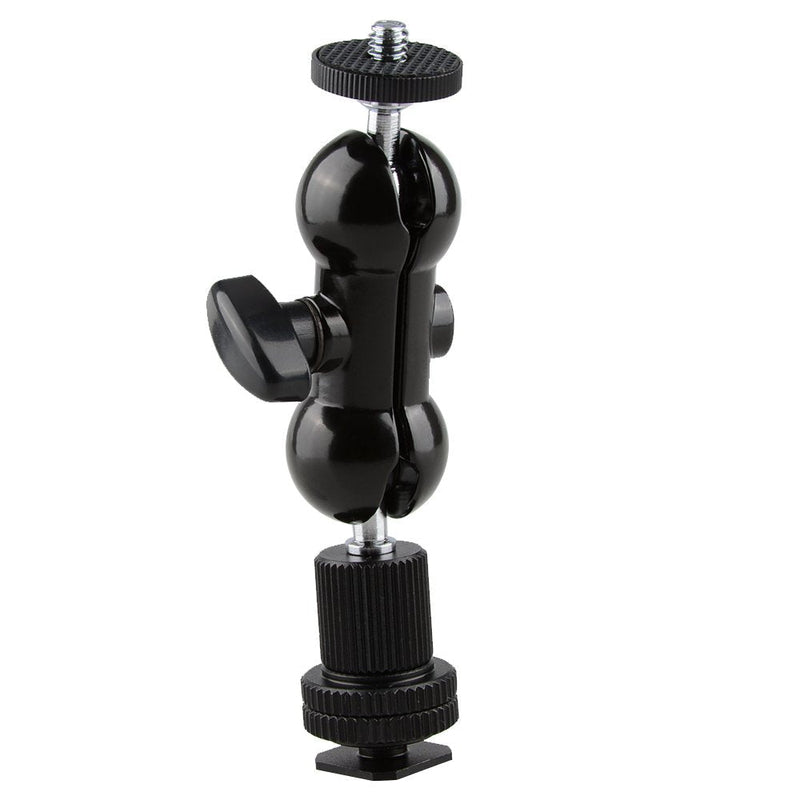 CAMVATE 360°Swivel Ball Head w/1/4 Screw + Hot Shoe Mount for DSLR Camera DV LED Light - 1161