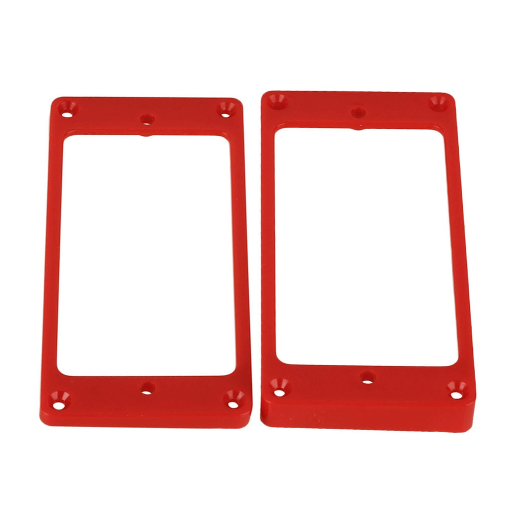 Yibuy 90 x 45mm Red Curved Humbucker Pickup Frame Mounting Rings for Electric Guitar Set of 2