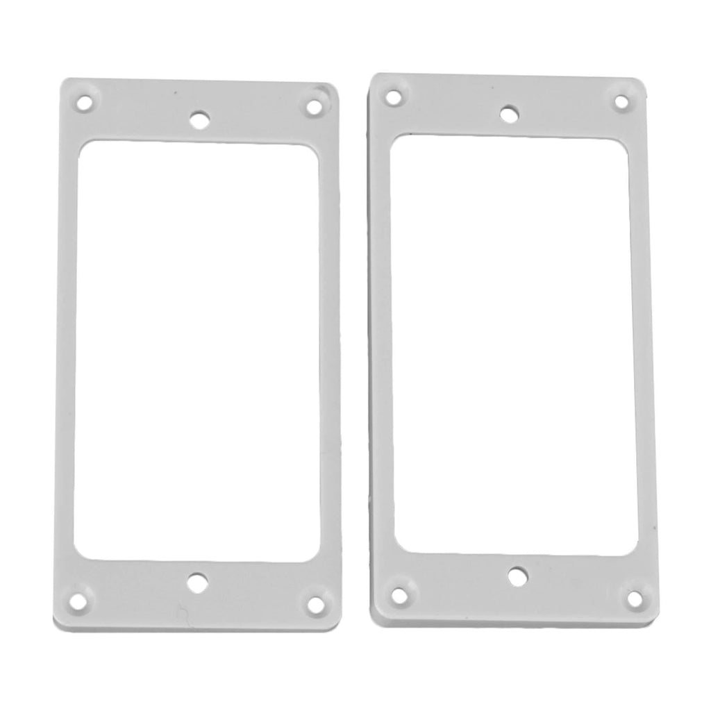 Yibuy White ABS Humbucker Pickup Frame 3/5mm 5/7mm for Electric Guitar Set of 2