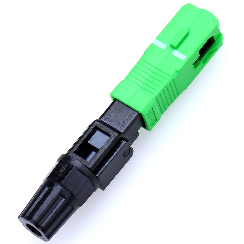 100pcs Ftth Embedded Quick Assembly Connector SC-APC Covered Wire Fiber Optic Connector,APC Special Broadcasting CATV