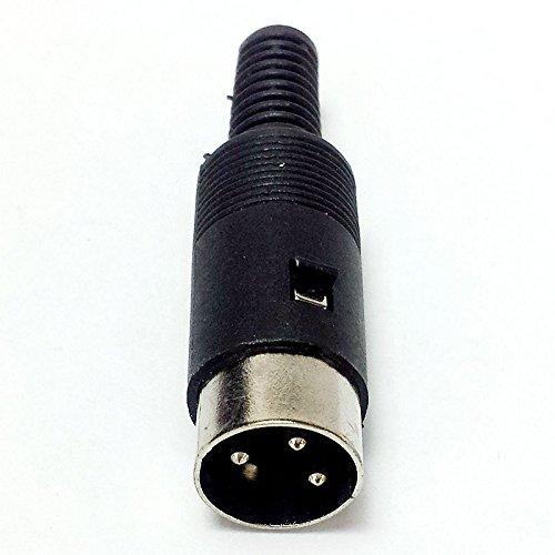 [AUSTRALIA] - CESS DIN Male Plug 3-Pin Connector Soldering Type - 3 Pin DIN Jack (jcx) (2 Pack) 