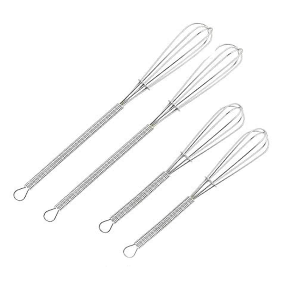 HONBAY Mini Wire Kitchen Whisks-Each of 2PCS 5 Inches and 7 Inches