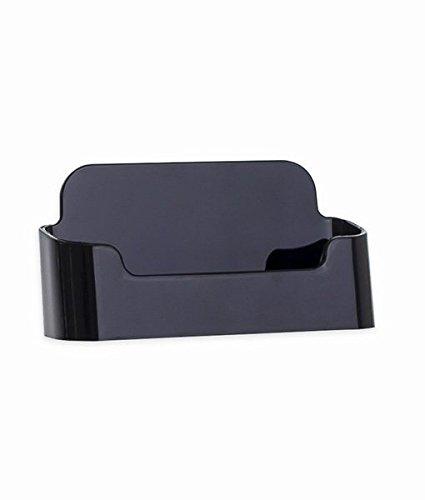 SOURCEONE.ORG Premium Acrylic Business Card Holder Black 1 Pack