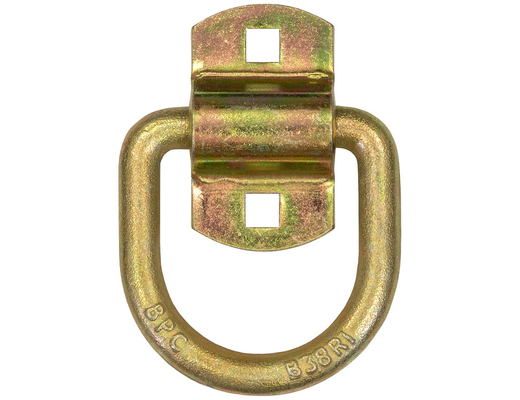Buyers Products B38ZY Yellow Forged Zinc D-Ring with Mounting Bracket