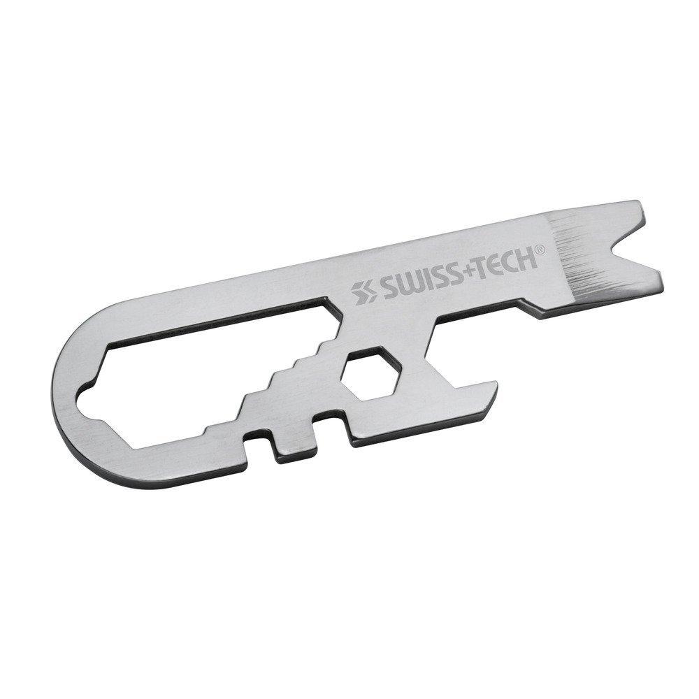 Micro Wrench Multi-Tool, Stainless Steel Construction, for Keychain, Auto, Camping, Hardware, Pack of 1