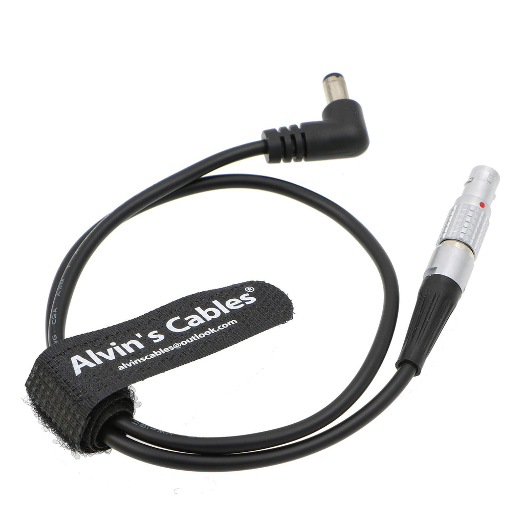 Alvin's Cables 2 Pin to Right Angle DC Cable for Teradek Bolt Transmitter Tilta Battery Plate