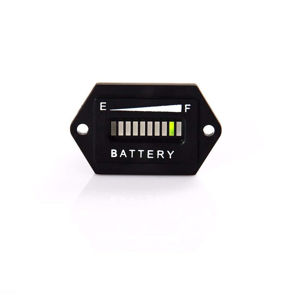 Runleader RL-BI001 48V Battery Fuel Gauge Indicator LED Battery Indicator Meter Gauge for Golf Cart,Fork Lifts, Floor Care Equipment, EZGO, Yamaha, Club Car