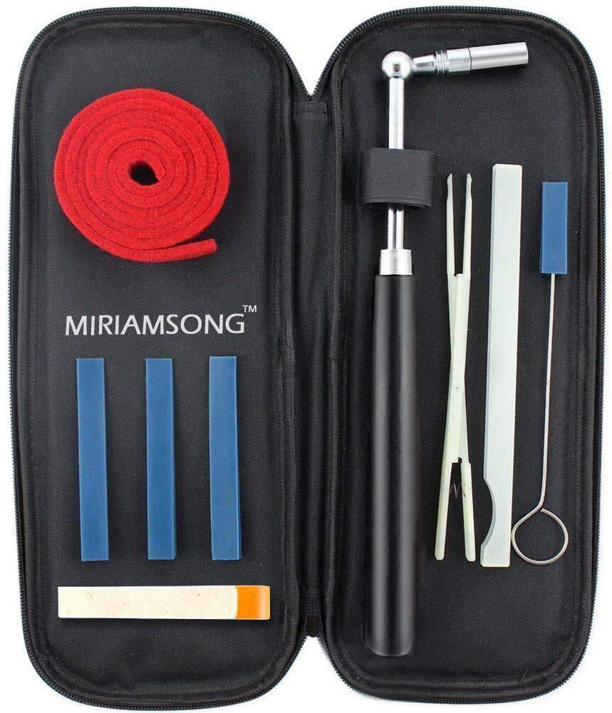 MiriamSong Piano Tuning Tuner Kit-The Best Tuner Set Including Universal Star Head Hammer, Mute tools, Felt Temperament Strip and Case