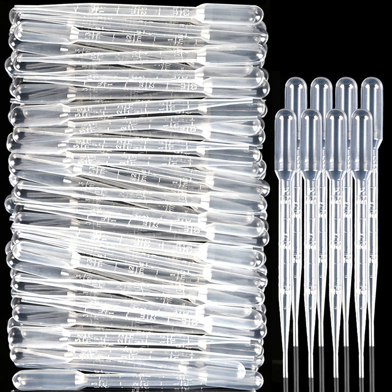 150PCS 3ML Plastic Transfer Pipettes Eye Dropper, Disposable Essential Oils Pipettes Dropper Makeup Tool Science and Lab 150