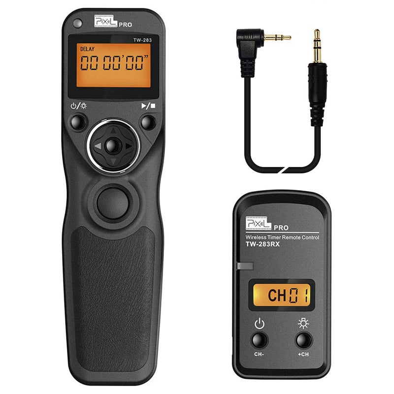 Pixel TW-283 E3 Wireless Shutter Release Remote Control Compatible for Canon Eos R6 RP XT XTi XS XSi T1i T2i T3 T3i T4i T5 T5i T6i T7i T8i 1300D 1100D 1000D 550D 500D 450D 400D 350D 300D 90D TW-283E3 Compatible for Canon