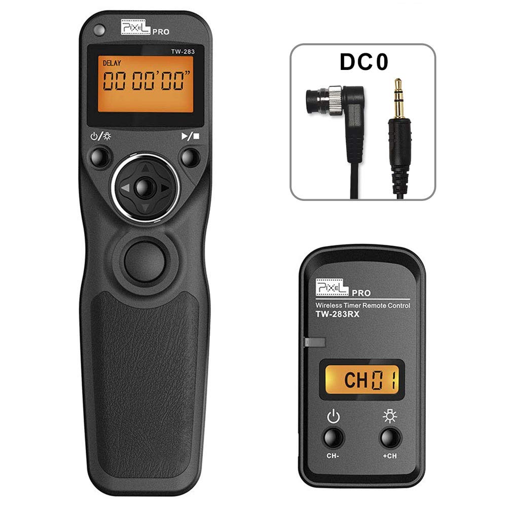 Wireless Remote Shutter Release Cable Wired Timer Remote Control TW-283DC0 Compatible for Nikon D850 D810 D800 D700 D500 D300 D300s D200 D40s D800E D810A D1X D2H D3X D1 D2 D3 D3s D4 D5 D4s F5 F6 F100