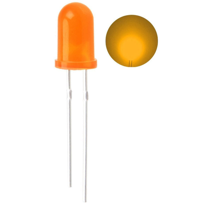 100pcs Ultra Bright 5mm LED Light Emitting Diode Diffused Orange 5mm Orange 100pcs