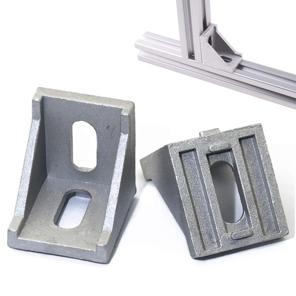Boeray 10pcs 3030 2 Hole Strong Inside Corner Bracket Gusset for 3030 Series Aluminum Extrusion Profile with Slot 8mm