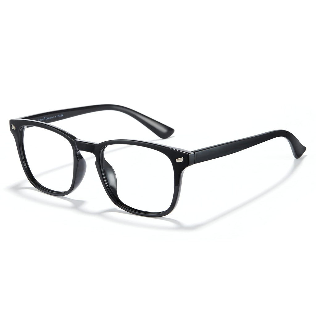 Cyxus Blue Light Glasses Computer Glasses HEV-Absorbed UV Blocking Eyeglasses 01-classic Black·cuar