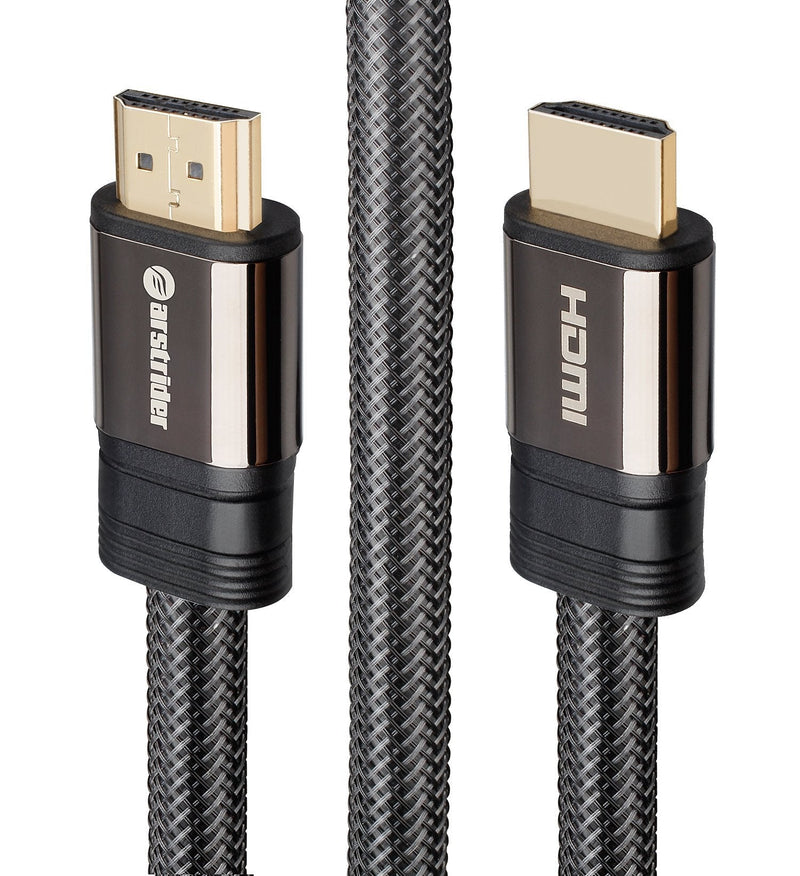 4K HDMI Cable/HDMI Cord 15ft - Ultra HD 4K Ready HDMI 2.0 (4K@60Hz 4:4:4) - High Speed 18Gbps - 28AWG Braided Cord-Ethernet /3D / ARC/CEC/HDCP 2.2 / CL3 by Farstrider 15 Feet