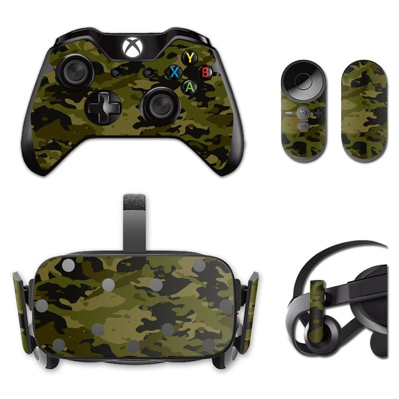 MightySkins Skin Compatible with Oculus Rift CV1 wrap Cover Sticker Skins Green Camouflage