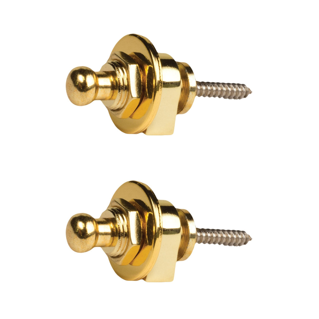 Seismic Audio 2 Pack of Gold Horseshoe Style Strap Locks for electric guitars (SAGA56-2Pack)