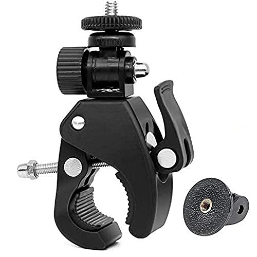 VVHOOY Motorcycle Mountain Bike Handlebar Mount Rod Bar Clamp Mount Compatible with GOPRO Hero 9 8 7 5 4 Session AKASO Campark Dragon Touch DJI OSMO Action Camera