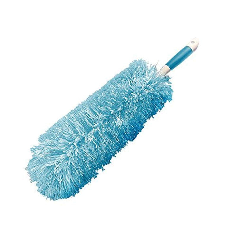 Everclean Microfiber Fluffy Duster with Comfort Grip Handle, Aqua/White (6052)