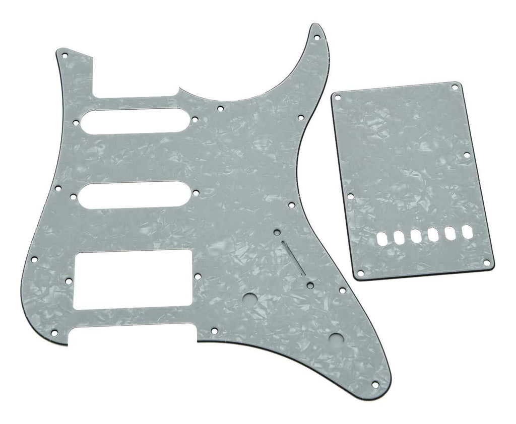 KAISH Guitar HSS Pickguard and Tremolo Trem Cover Back Plate fits Yamaha PACIFICA Guitar White Pearl